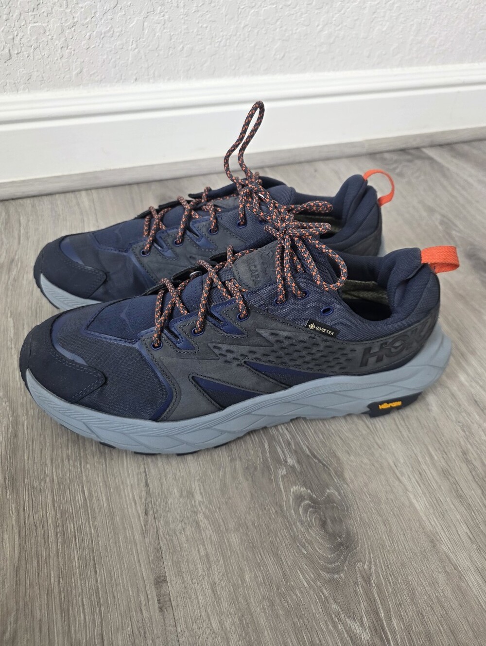 Hoka One One Anacapa Low GTX Gore-Tex Outer Space Blue Navy Hiking Shoe Men 12 D - Picture 2 of 7